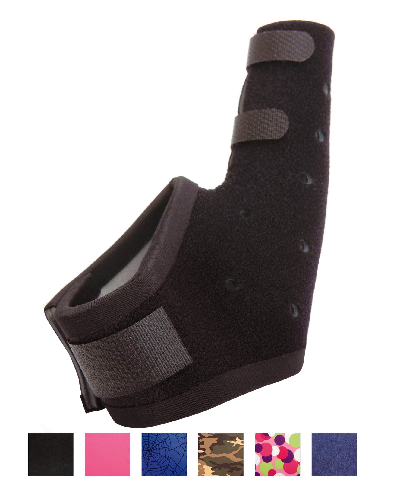 Exos Extended Short Thumb Spica Brace - Adult Small, Left Hand, Black