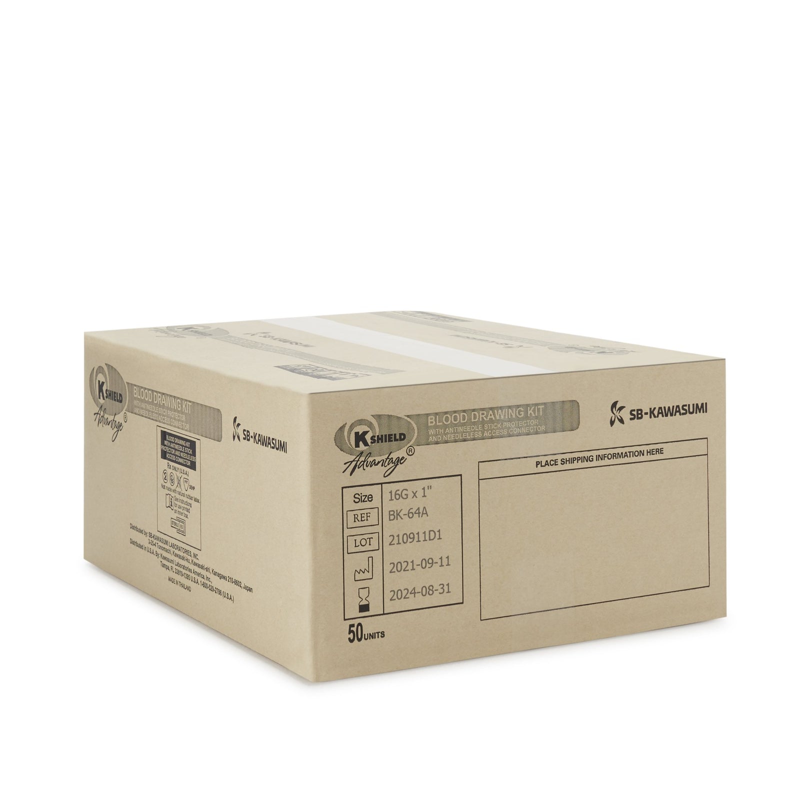 K-Shield Advantage Blood Draw Kit with 600mL Collection Bag