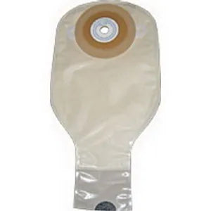 Nu-Hope 1-Piece Post-Op Adult Drainable Pouch with Nu-Comfort Barrier and Closure Clamp, Precut Convex 1-1/2-Inch Round