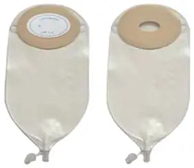 Nu Hope Laboratories Adult Oval Drain Pouch with Barrier, Convex, Roll-Up