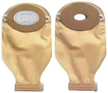 Nu Hope Pre-Cut Convex Adult Drainable Ostomy Pouch with Nu-Comfort Barrier - 1-3/16" x 2-1/4" Oval