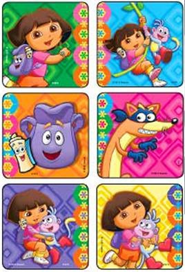 Dora The Explorer Stickers 2-1/2 Inch