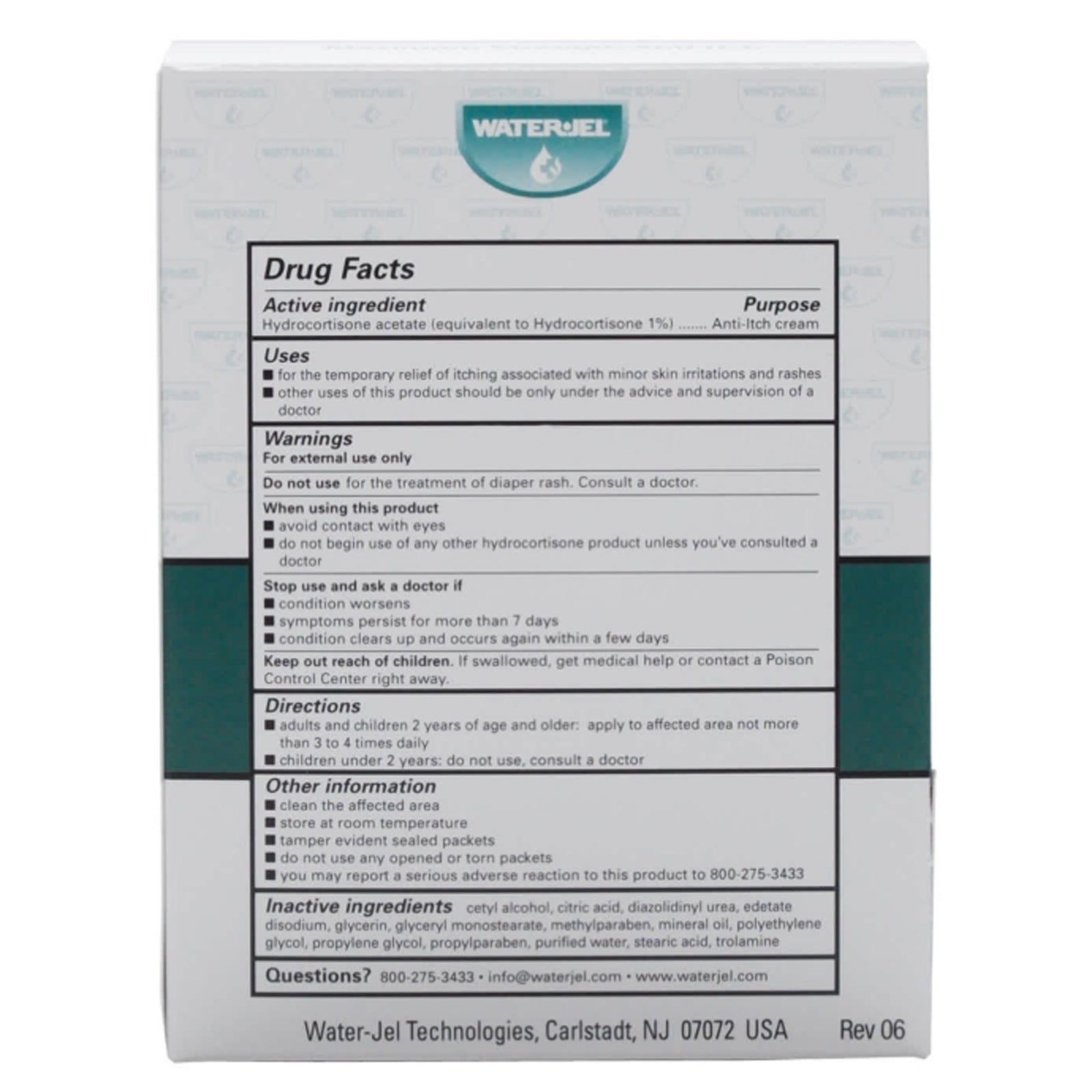 Water-Jel® Hydrocortisone 1% Itch Relief Cream