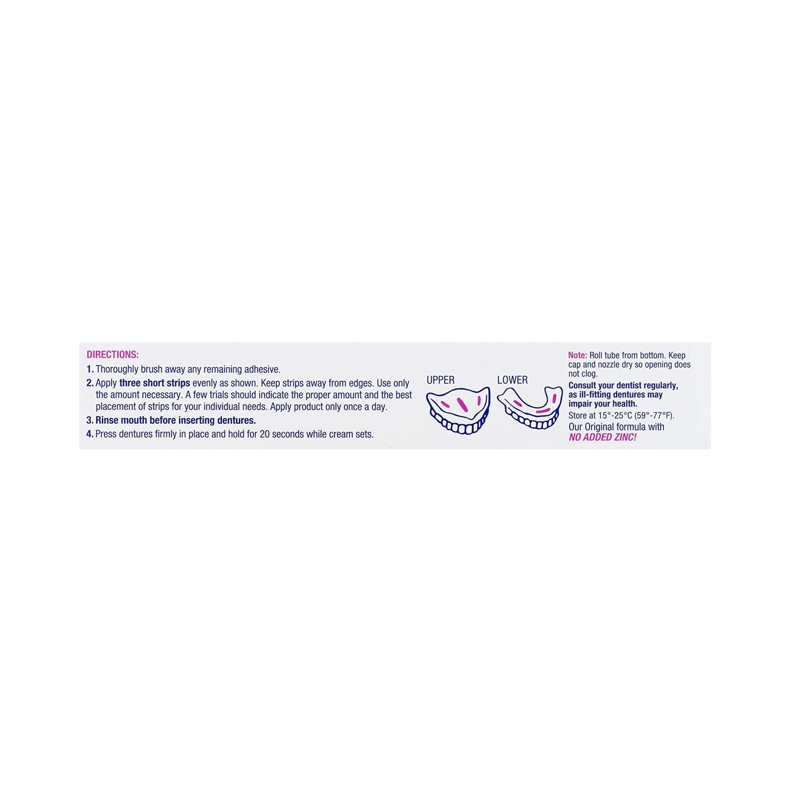 Effergrip® Denture Adhesive Cream 2.5 oz.