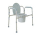 drive Bariatric Folding Commode Chair, 16-1/2 Inch Seat Depth, 650 lb Weight Capacity