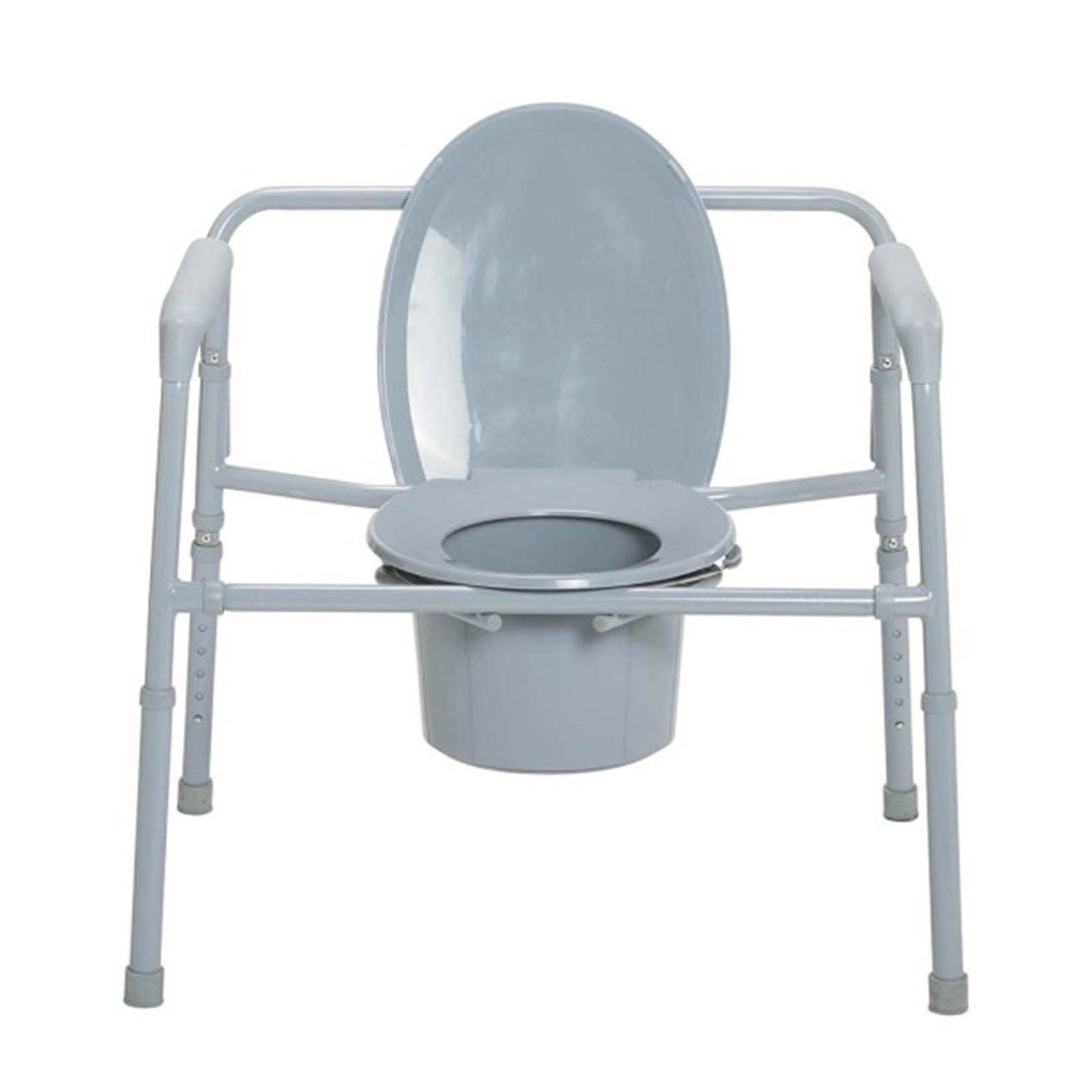 drive Bariatric Folding Commode Chair, 16-1/2 Inch Seat Depth, 650 lb Weight Capacity