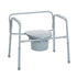 drive Bariatric Folding Commode Chair, 16-1/2 Inch Seat Depth, 650 lb Weight Capacity