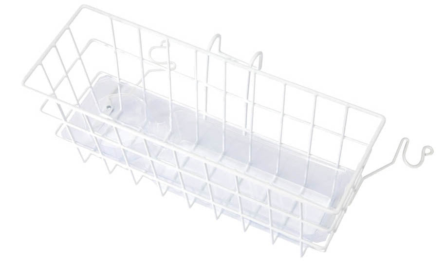 Walker Basket with Tray and Cup Insert (White)