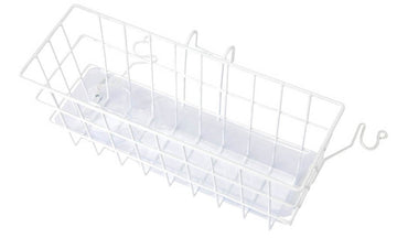 Walker Basket with Tray and Cup Insert (White)