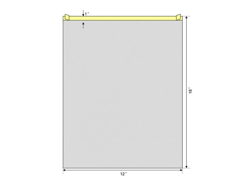 WELMED INC. Clearview Surgical Drape, 12" x 18"