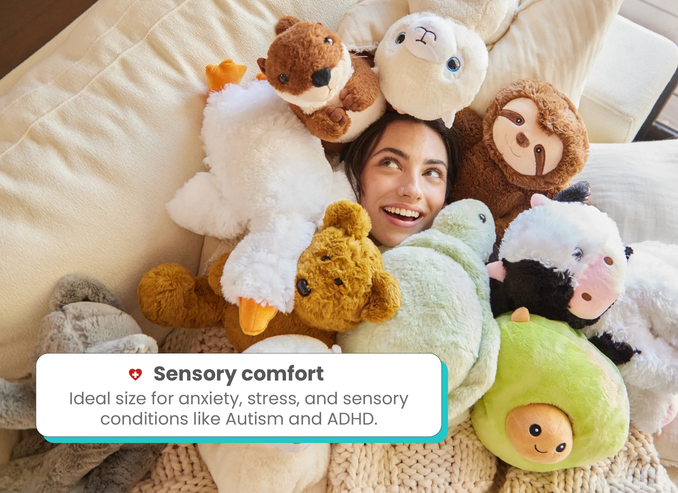 Hot And Cold Therapy Weighted Toy For Anxiety Relief by HUGZ