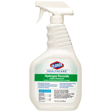 Clorox Healthcare Peroxide Based Surface Disinfectant Cleaner 32 oz Bottle