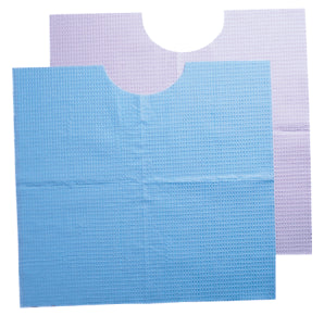 Tidi Ultimate Dental Bib 18 x 22 Inch Blue Sterile