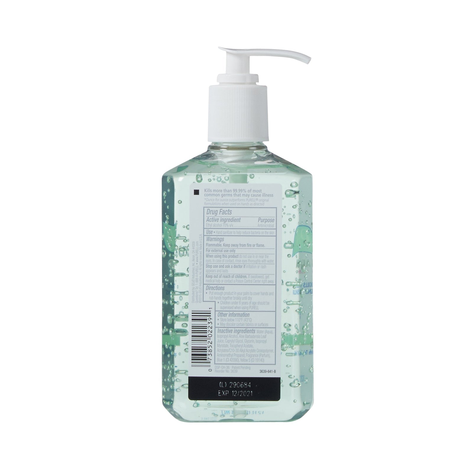 Purell Advanced Hand Sanitizer with Aloe Gel