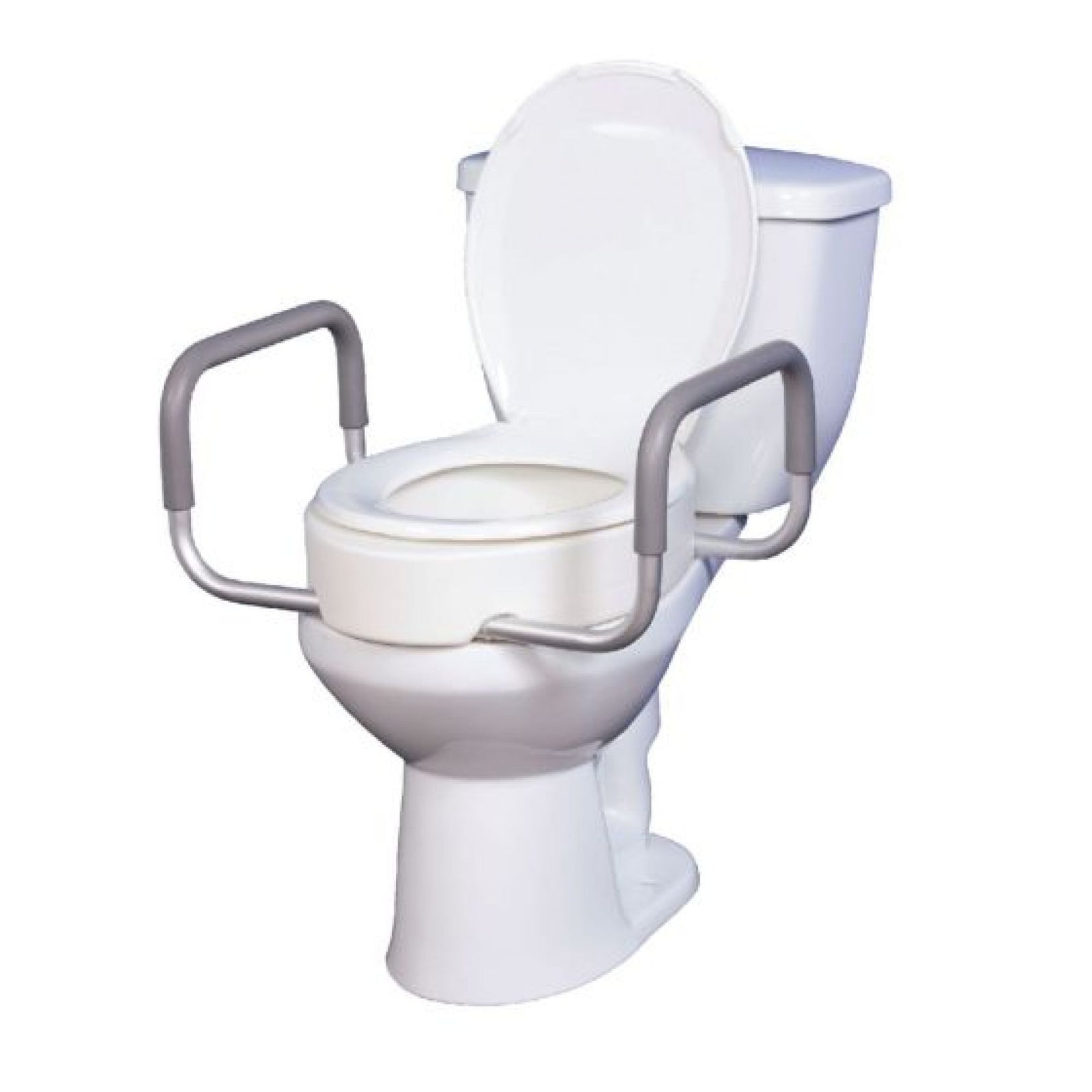 drive™ Premium Raised Toilet Seat with Arms - 3-1/2 Inch Height