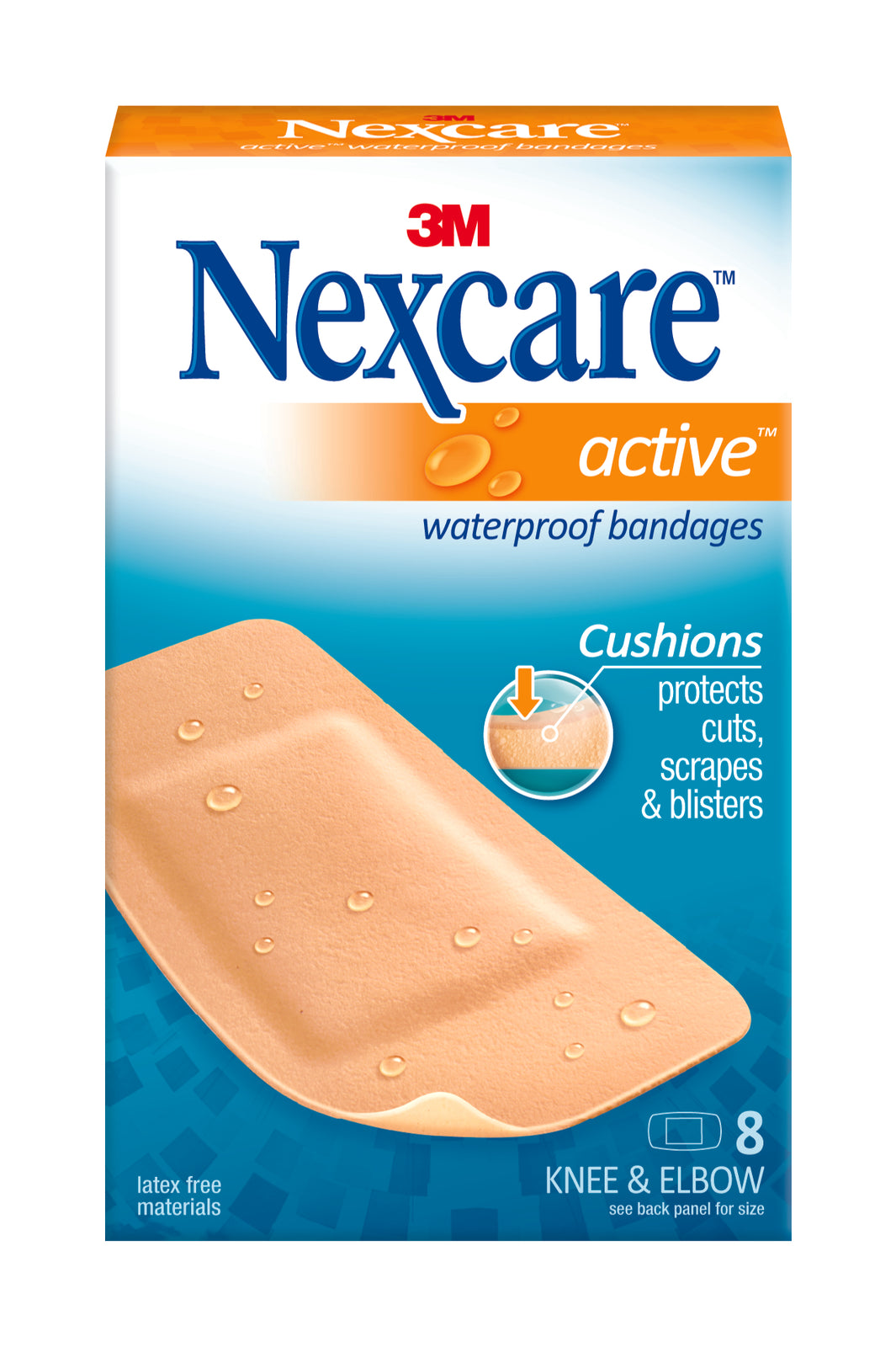 Nexcare Knee and Elbow Bandage, 1-7/8 Inch x 4 Inch