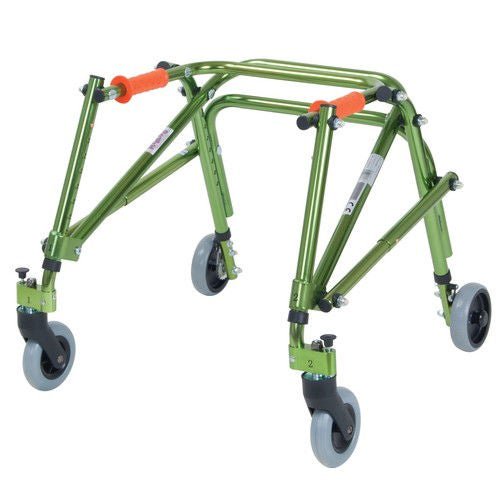 Drive DeVilbiss Posterior Posture Rehab Lightweight Junior Walker - Lime Green