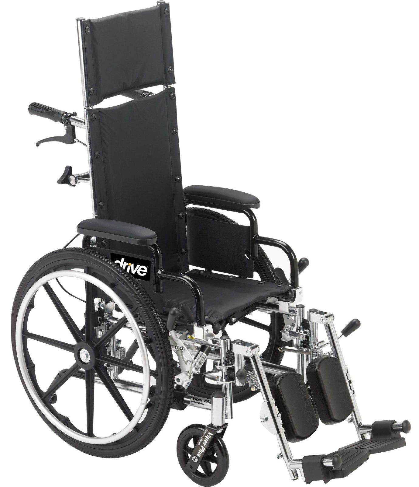 Drive DeVilbiss Viper Plus Heavy Duty Pediatric Reclining Wheelchair - 14" Seat Width