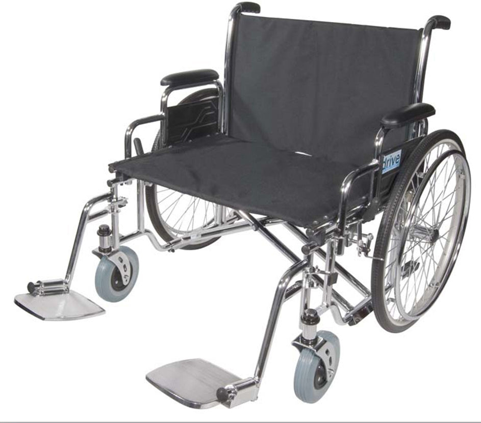 Drive DeVilbiss Sentra EC Heavy Duty Wheelchair, Full Arms