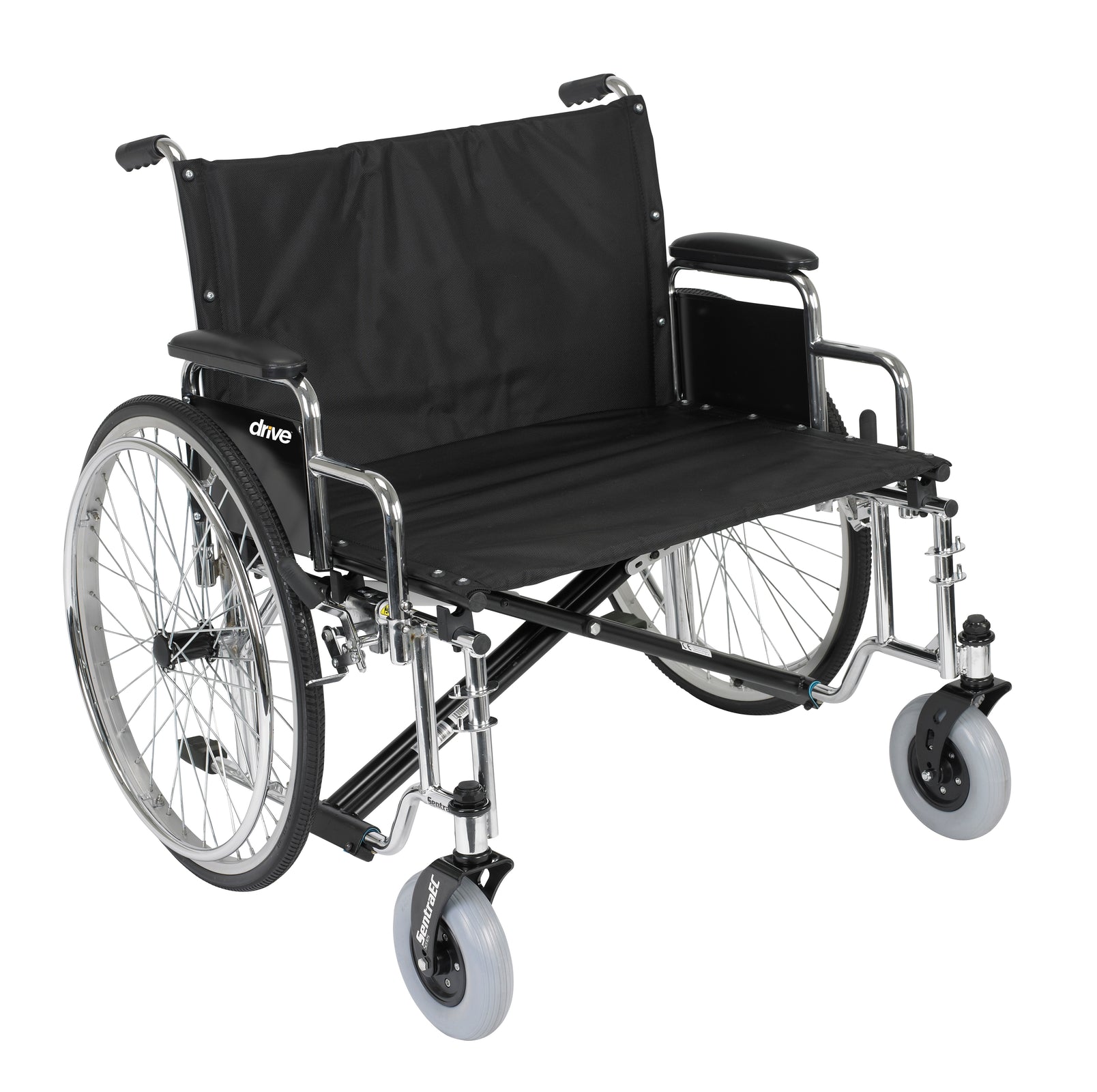 Drive DeVilbiss Sentra EC Heavy Duty Wheelchair, Full Arms