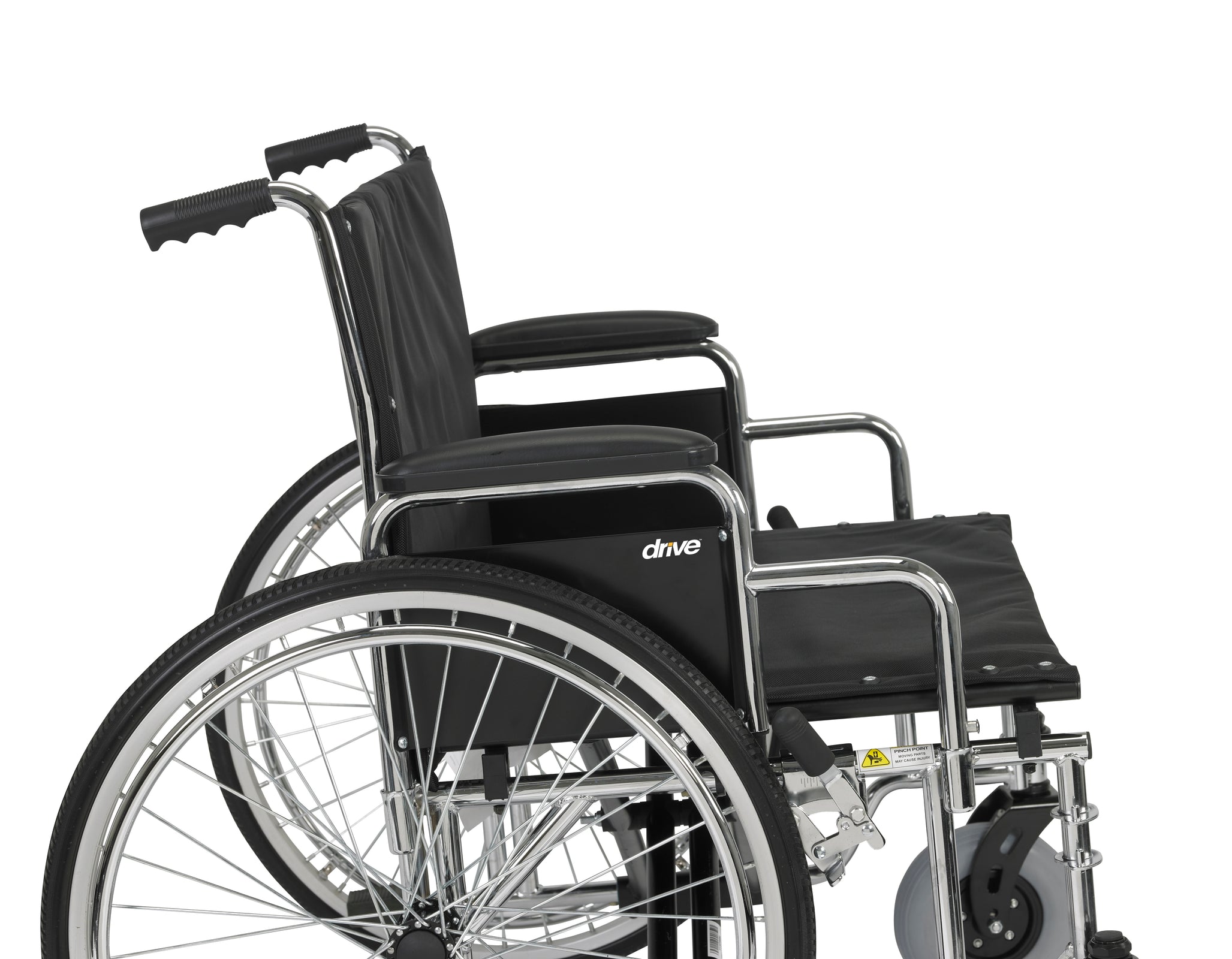 Drive DeVilbiss Sentra EC Heavy Duty Wheelchair, Full Arms