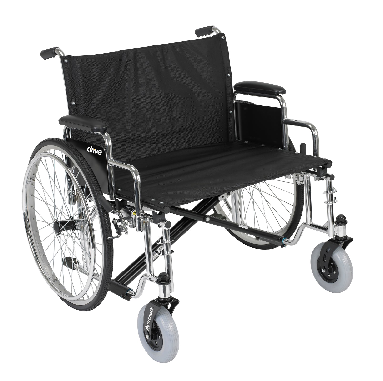 Drive DeVilbiss Sentra EC Heavy Duty Wheelchair, Full Arms