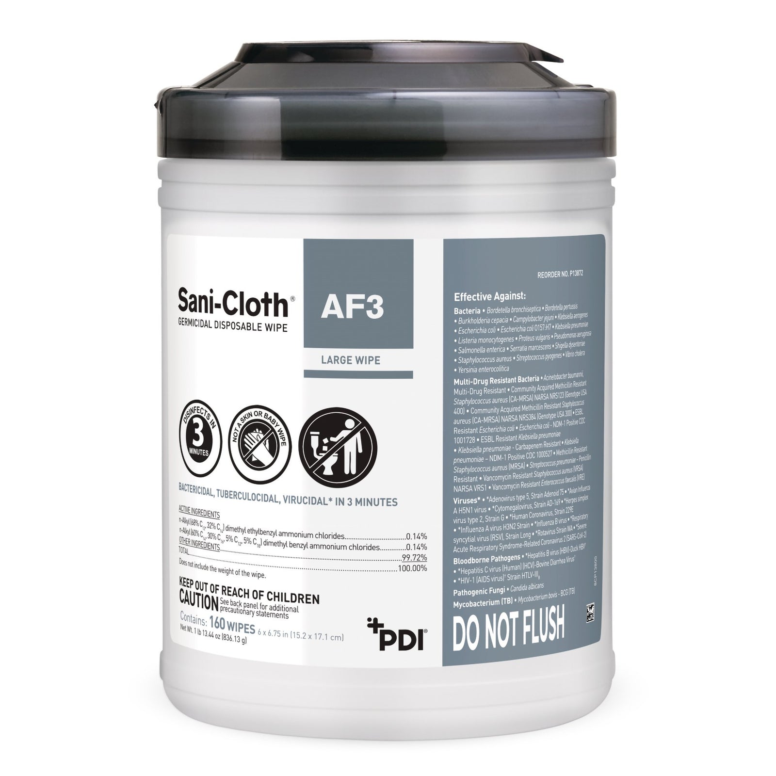 Sani-Cloth® AF3 Premoistened Germicidal Wipes