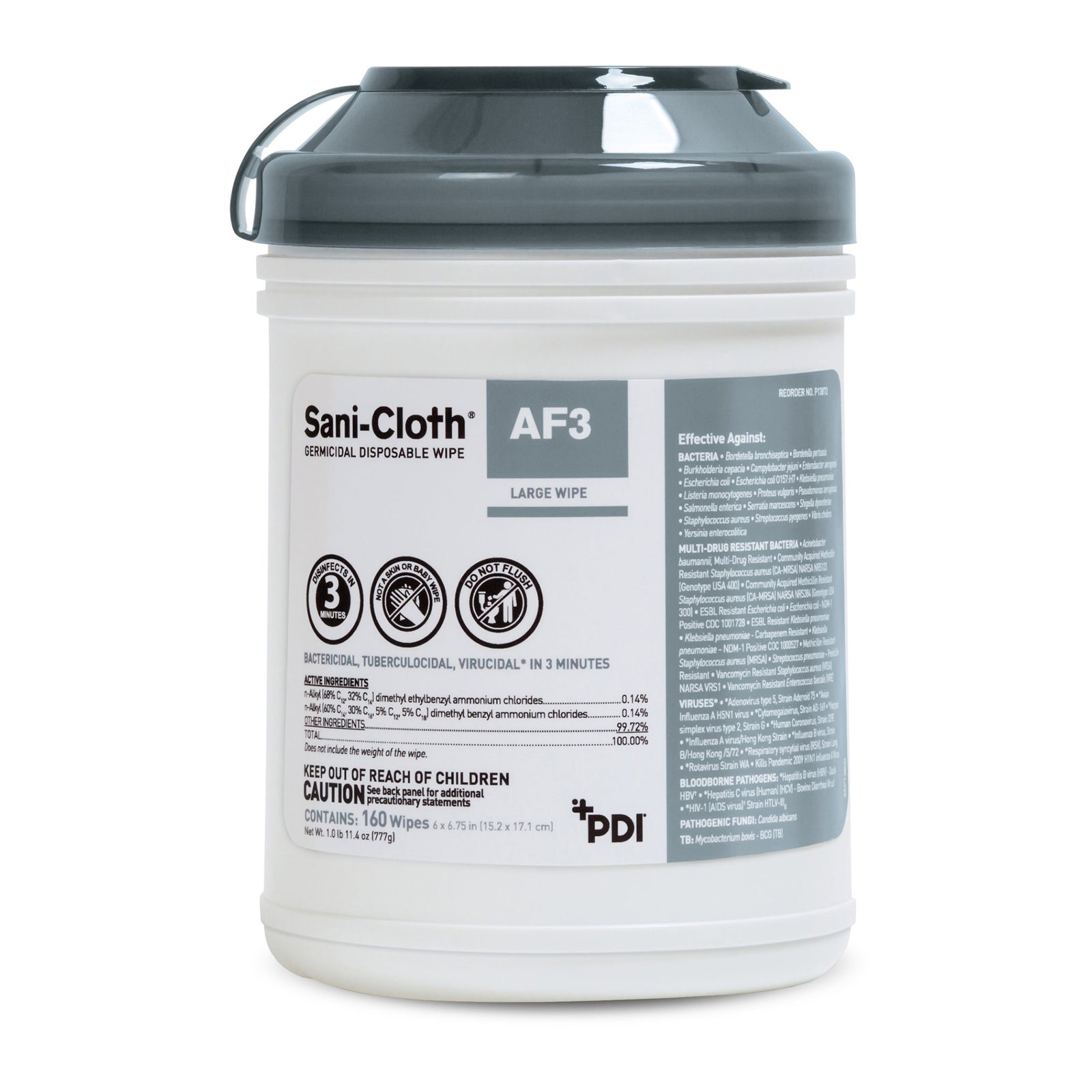 Sani-Cloth® AF3 Premoistened Germicidal Wipes