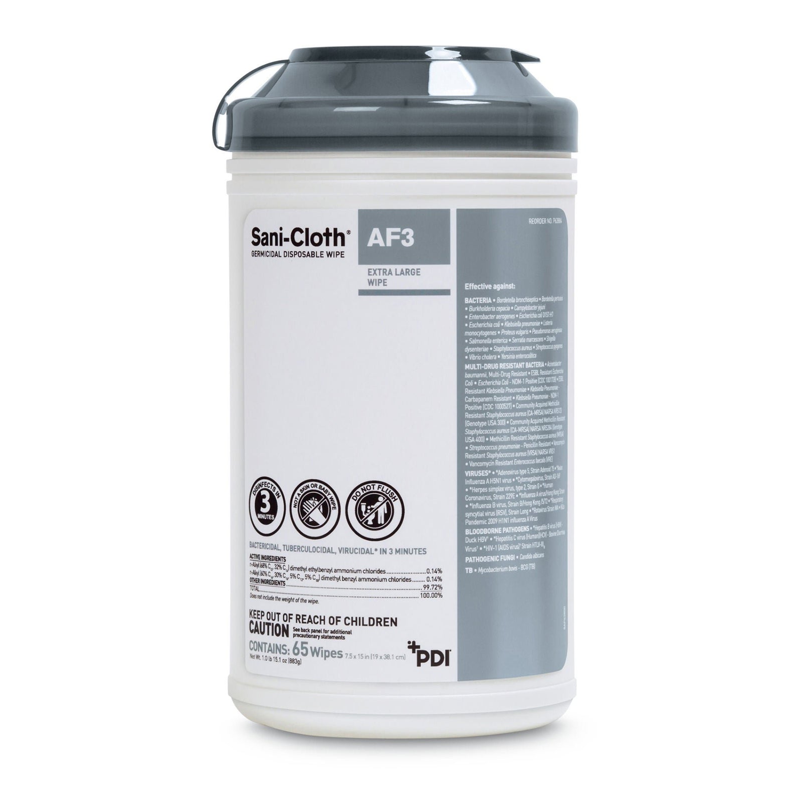 PDI Sani-Cloth AF3 XLG Wipes