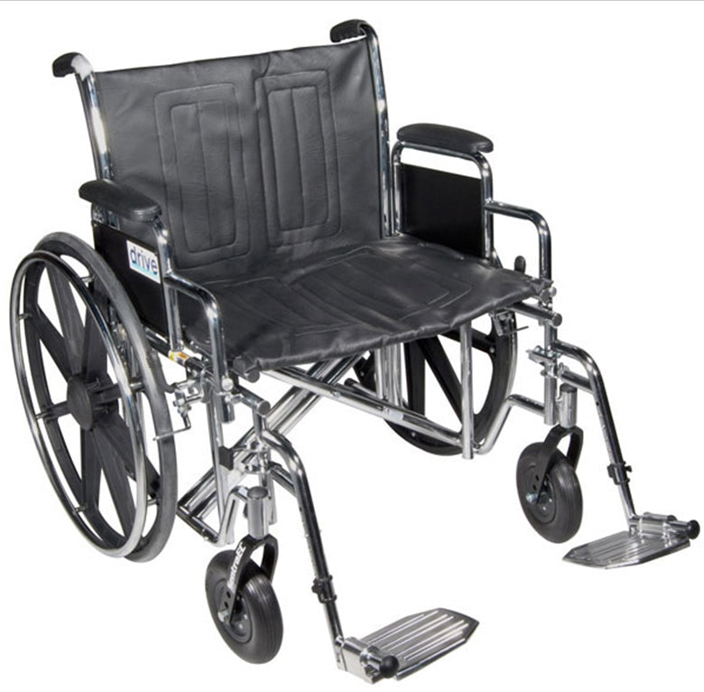Drive Sentra EC Heavy Duty Bariatric Wheelchair with Elevating Legrest 20 Inch Seat