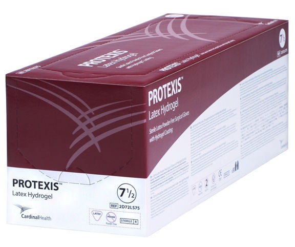 Cardinal Health Protexis Latex Hydrogel Smooth Surgical Gloves, Size 7.5