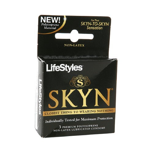 Lifestyles SKYN Polyisoprene Lubricated Condom, Box of 3