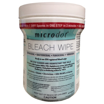 Surface Disinfectant microdot® Premoistened Manual Pull Wipes 6x6 Inch