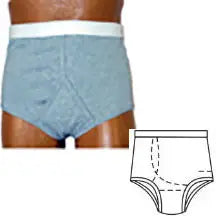 Team Options Men's Basic Ostomy Brief with Built-In Barrier Support