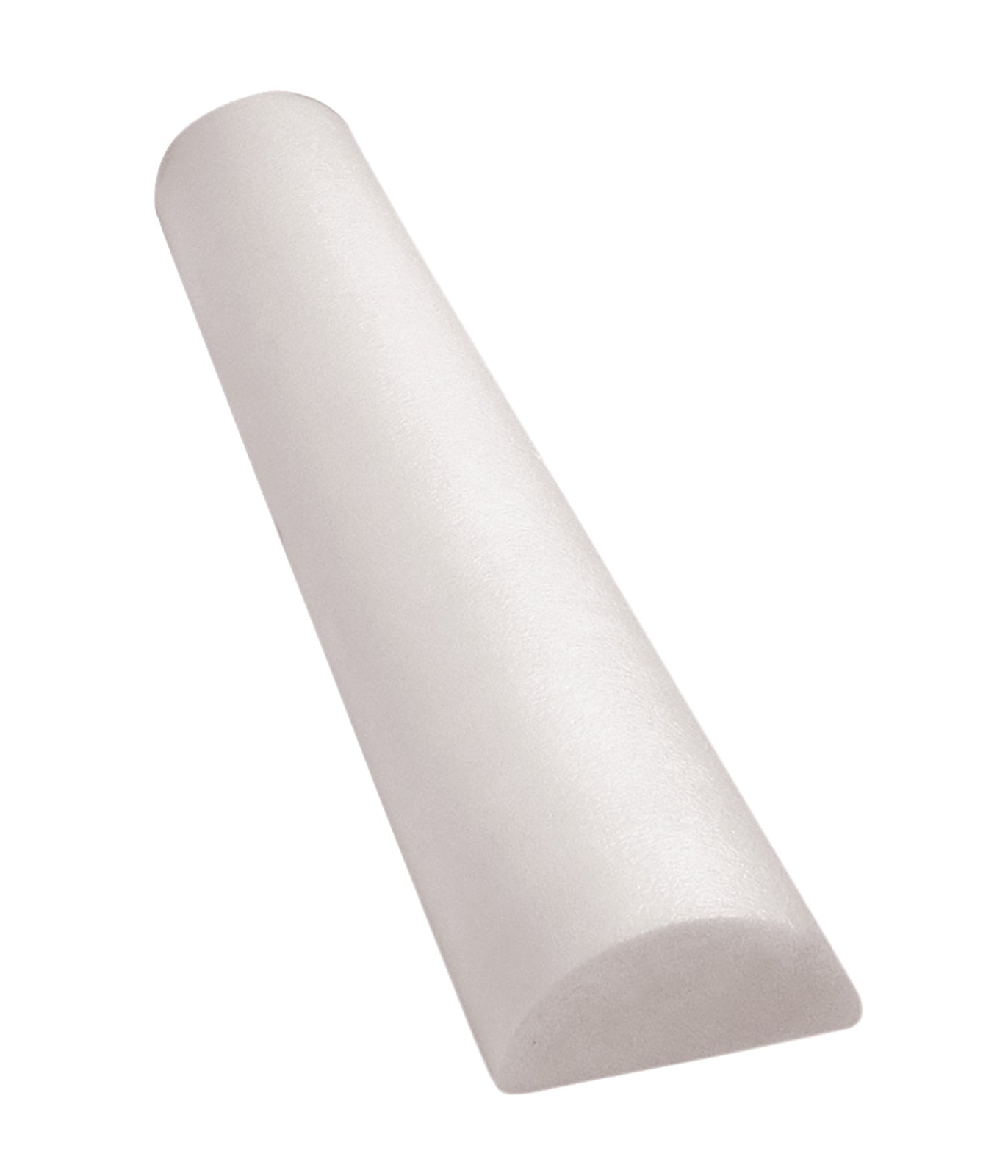 CanDo® Full Skin Half-Round Therapy Foam Roller White Polyethylene Foam 6 x 36 Inch
