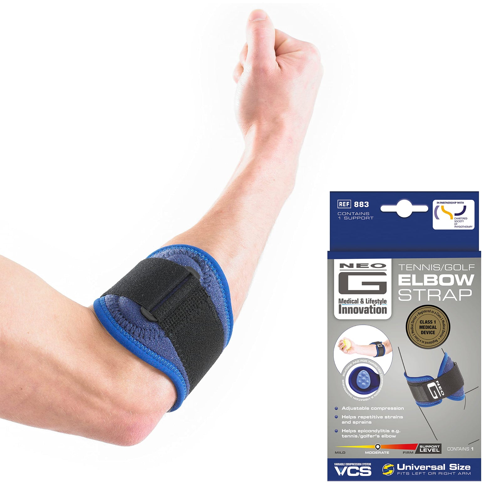 Neo G Tennis/Golf Elbow Strap, One Size