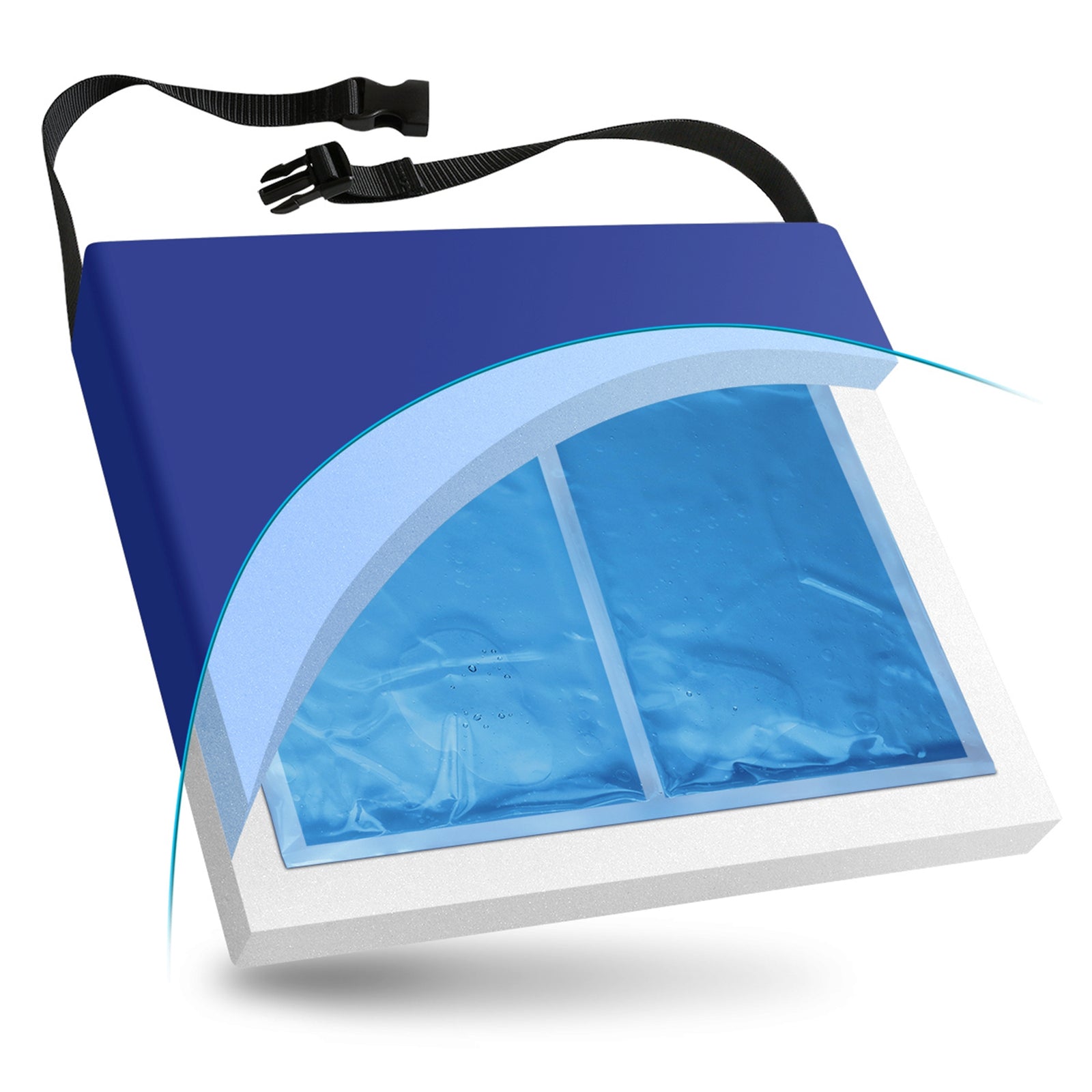 NYOrtho Wheelchair Seat Cushion with Foam and Gel
