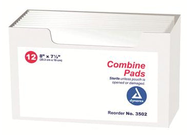 Dynarex Abdominal Pad 7-1/2 x 8 Inch Sterile
