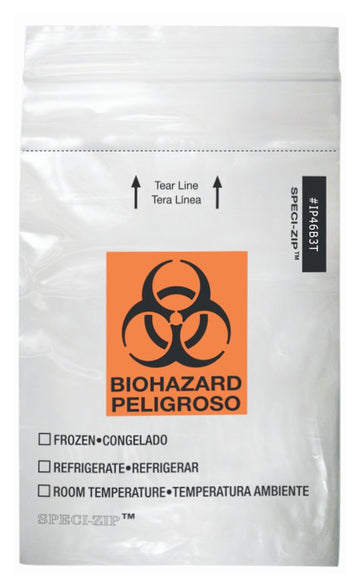 Specimen Transport Bag with Document Pouch 4 x 6 Inch