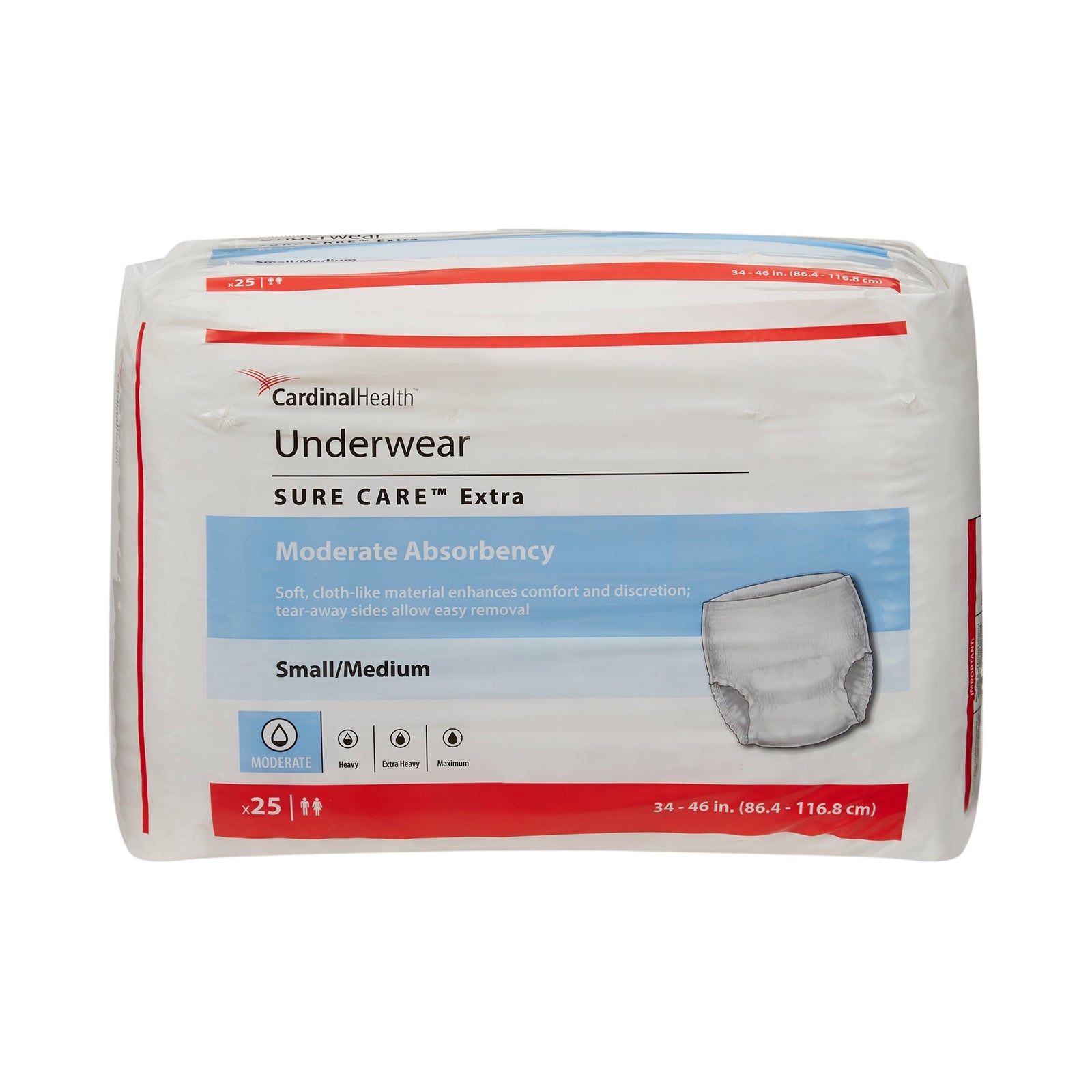 Cardinal Health Kenico Protective Underwear, Moderate Absorbency
