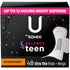 U by Kotex Super Premium Ultra Thin Overnight Teen Pads with Wings