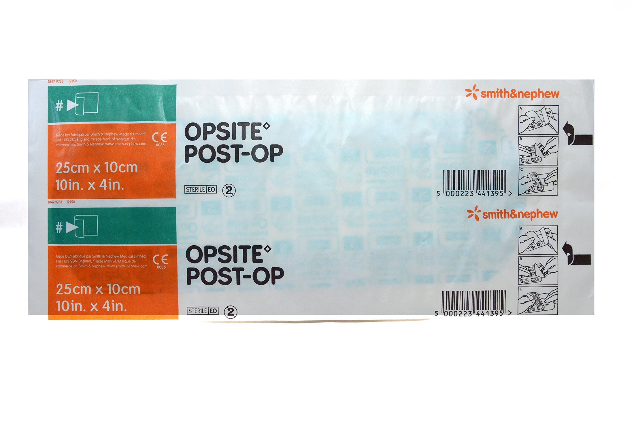 Smith & Nephew OpSite Post-Op Transparent Film Dressing with Pad