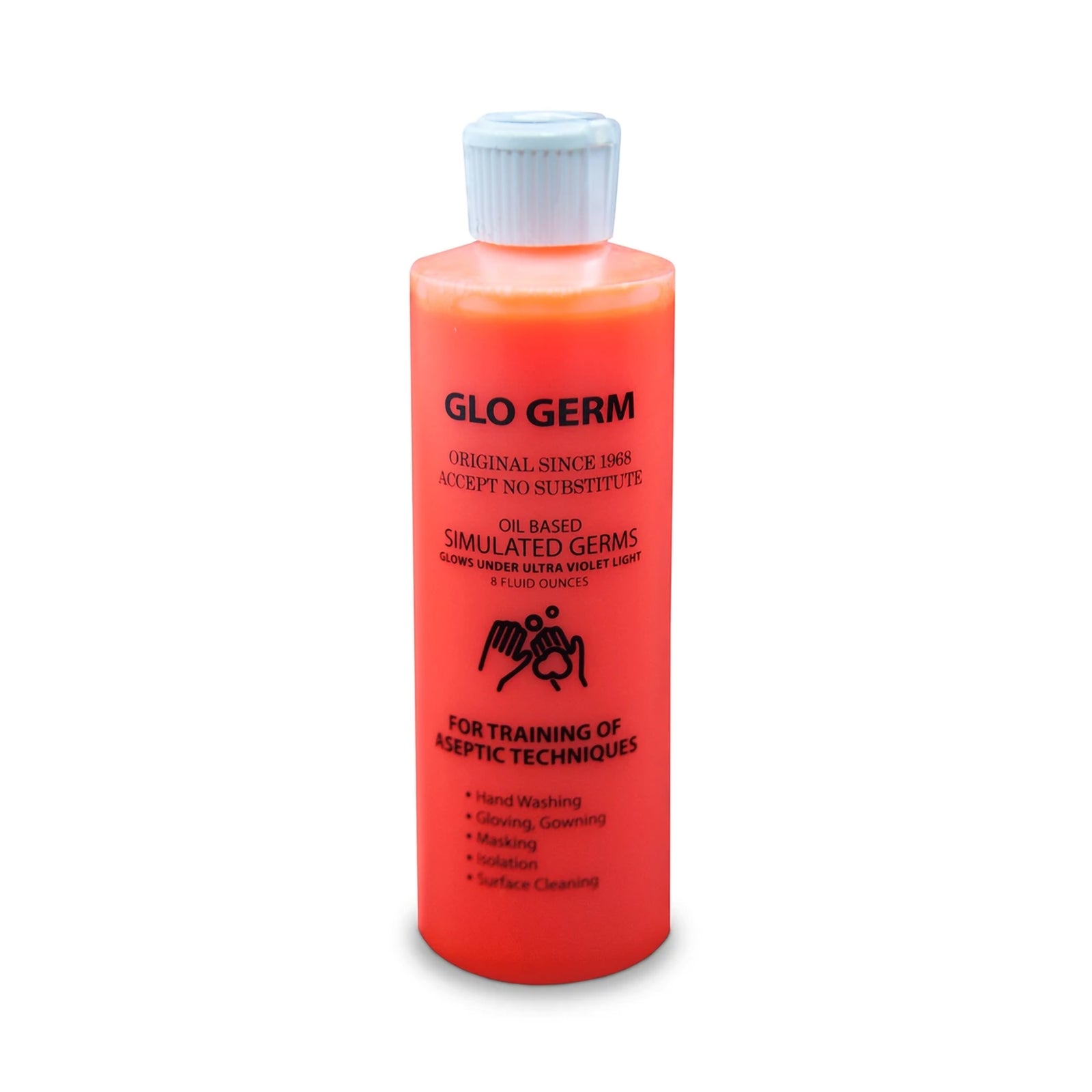Glo Germ Orange Powder Germ Simulator 8 oz Bottle