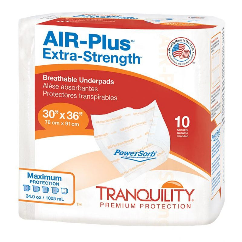PRINCIPLE BUSINE Tranquility Air-Plus Underpads, 30 x 36 Inch
