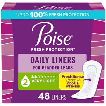 Poise Pantyliners Very Light Absorbency 7-1/2