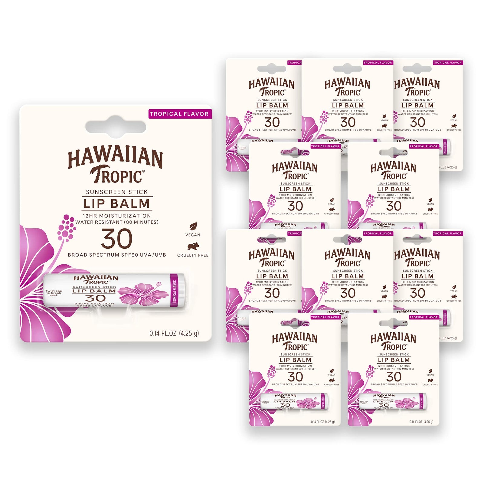 Hawaiian Tropic SPF 30 Tropical Lip Balm 0.14 oz