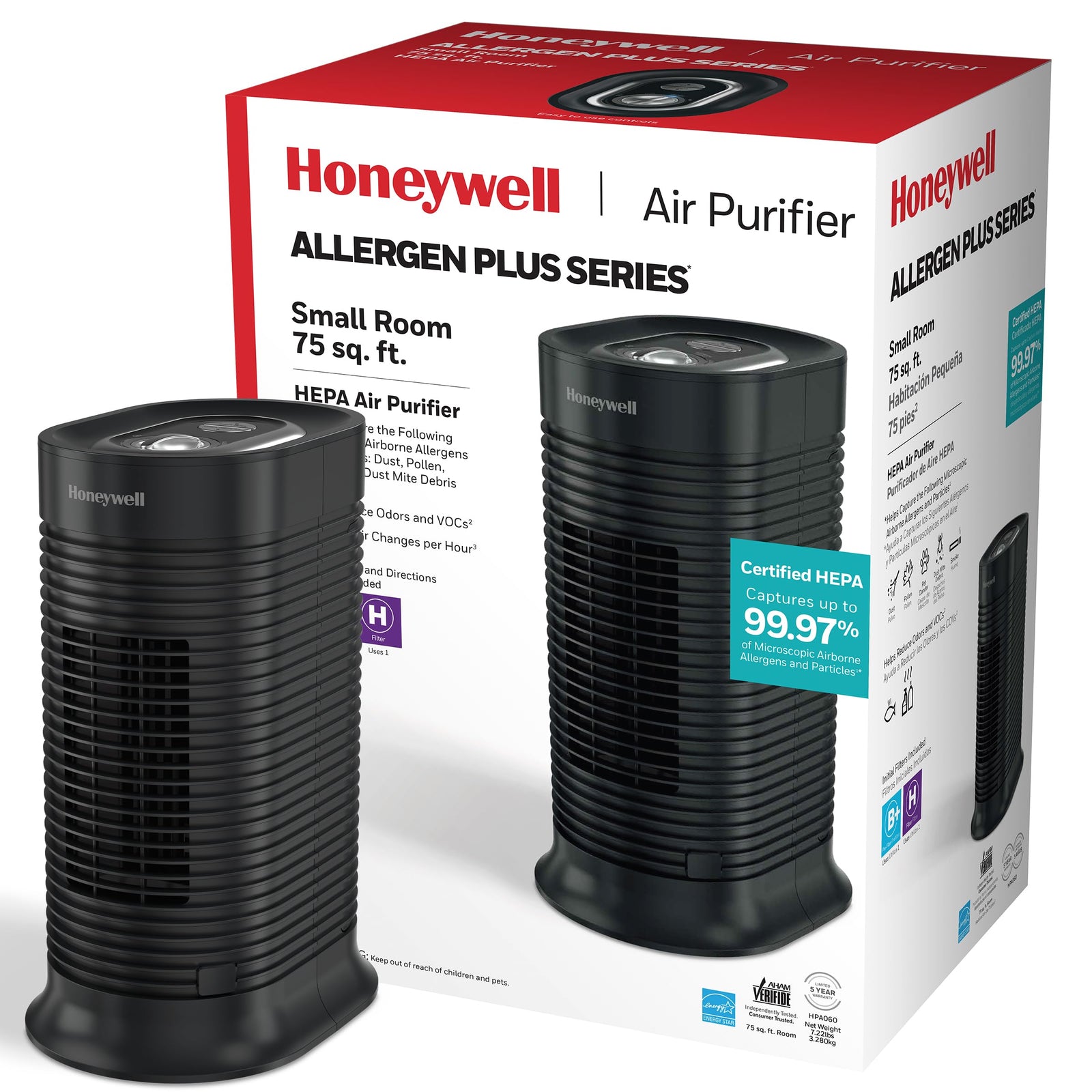 Honeywell True HEPA Compact Tower Air Purifier