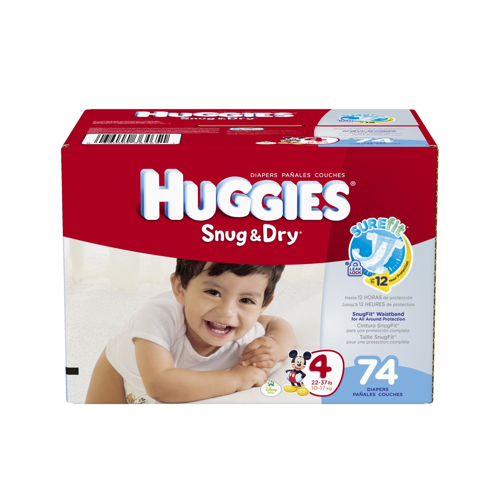 Huggies Snug and Dry Diapers - Size 1, 3, 4