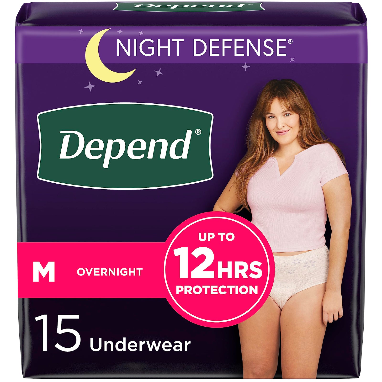 Depend Night Defense Incontinence Underwear for Women