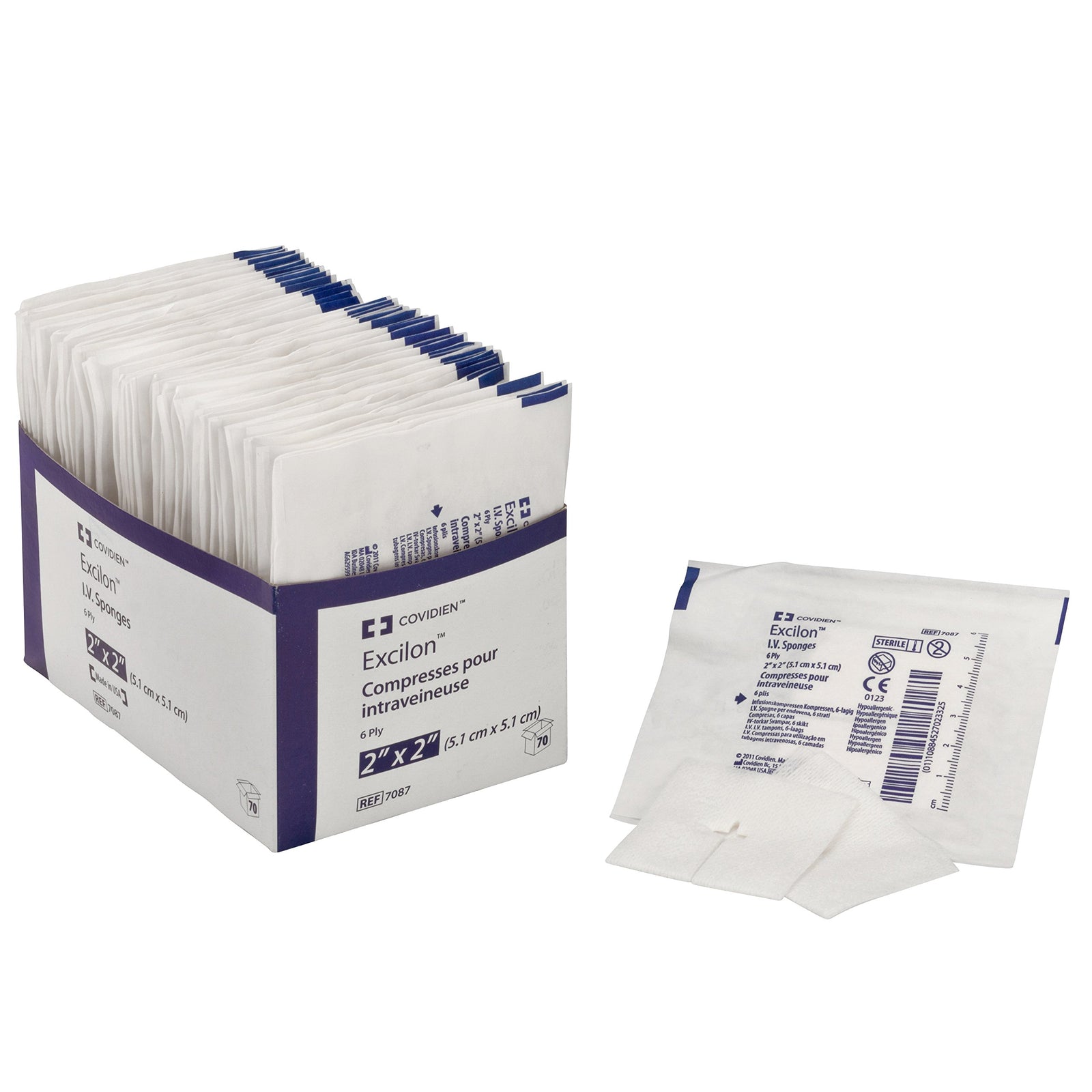 Cardinal Health Excilon Sterile I.V. Sponge 2" x 2"